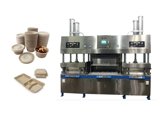 Biodegradowalna maszyna z trzciny cukrowej Bagasse Clamshell Lunch Box Machine Virgin Pulp Wood Pulp