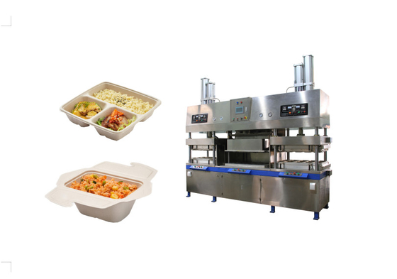 PLC Pulp Moulding Clamshell Lunch Box Machine Dostosowalna forma Rozmiar 1600*800mm