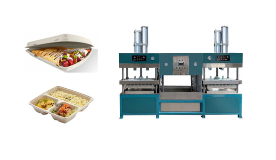 Wymień PP PE Pulp Fibre Salad Bowl Pizza Tray Making Machine