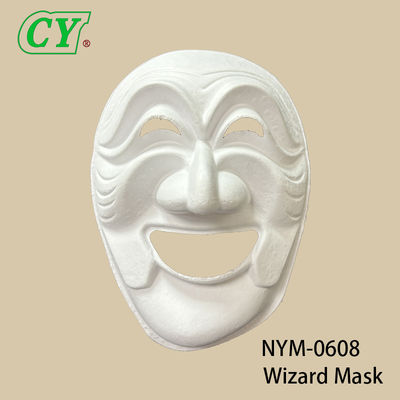 Nowe maski do twarzy Blank White Paintable Paper Pulp Mask for Cosplay Halloween Family Games Party Maski