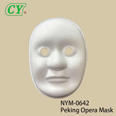 Biała Papierowa Mache Ręcznie Malowane Uśmiechnięte Twarze Masek Cosplay DIY Weneckie Maski na Twarz Maski na Imprezę