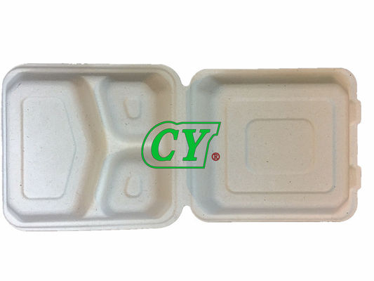 Biodegradowalna maszyna z trzciny cukrowej Bagasse Clamshell Lunch Box Machine Virgin Pulp Wood Pulp