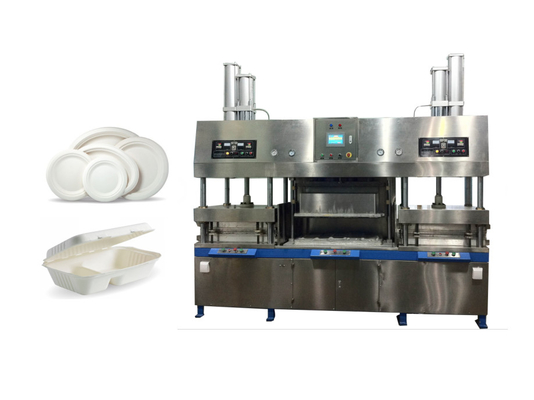 Pulp Molding Non Plastic Clamshell Lunch Box Machine Semi Automatic