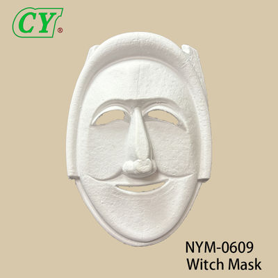 Nowe maski do twarzy Blank White Paintable Paper Pulp Mask for Cosplay Halloween Family Games Party Maski